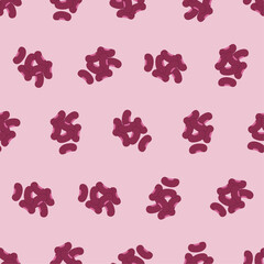 Red bean seamless pattern. Suitable for backgrounds, wallpapers, fabrics, textiles, wrapping papers, printed materials, and many more.
