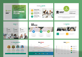 Business Plan Square Brochure Layout