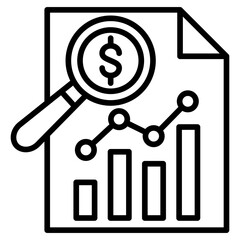 Obraz premium Cost Analysis icon