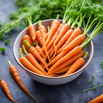 Bowl of carrots vegetables food fresh healthy farming harving