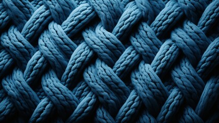 This knitted fabric creates a vibrant connection between the tightly-tied knots of rope, creating an inviting visual for a wild and creative journey - Powered by Adobe