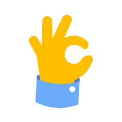 Okay gesture hand emoji icon