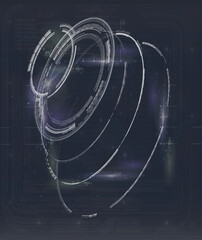 Futuristic Circular Control Panels