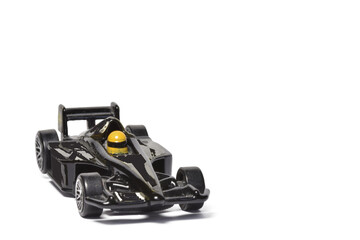 Isolated small car toy. has clipping path