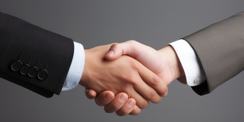 two hands are shaking, generative AI