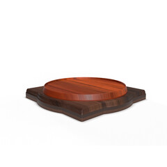 PNG Pedestals Set. Pedestal with golden line on isolated transparent background. Podium for advertising, podium for products. PNG	