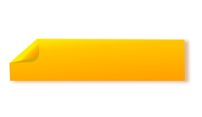 yellow empty banner, text frame