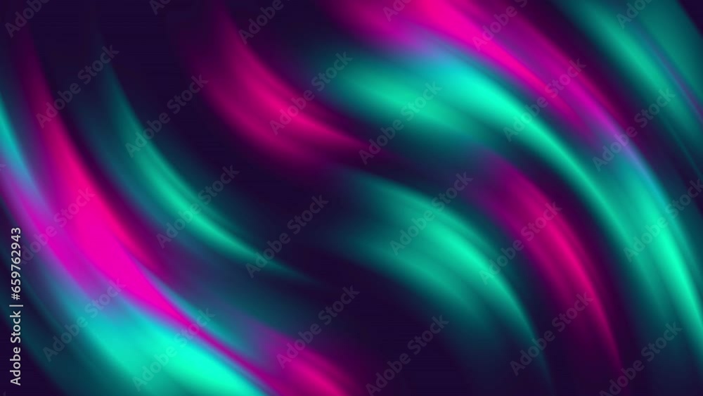 Wall mural abstract dual color gradient background with liquid style waves featured violet and blue. seamless l