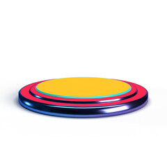 PNG Pedestals Set. Pedestal with golden line on isolated transparent background. Podium for advertising, podium for products. PNG