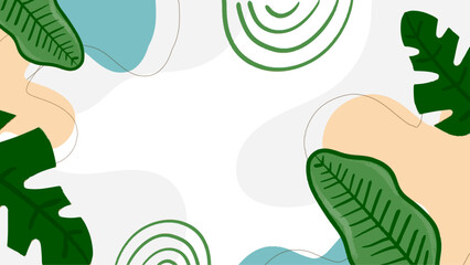 Vector abstract organic background colorful with elements