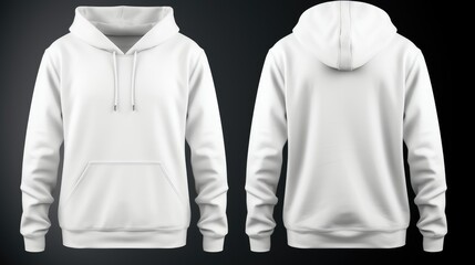 Blank Hoodie Isolated Background