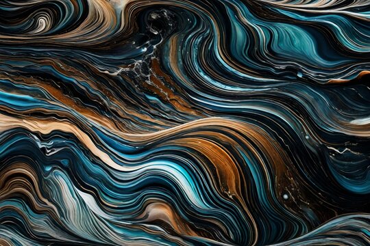 abstract background with waves  generated by AI technology