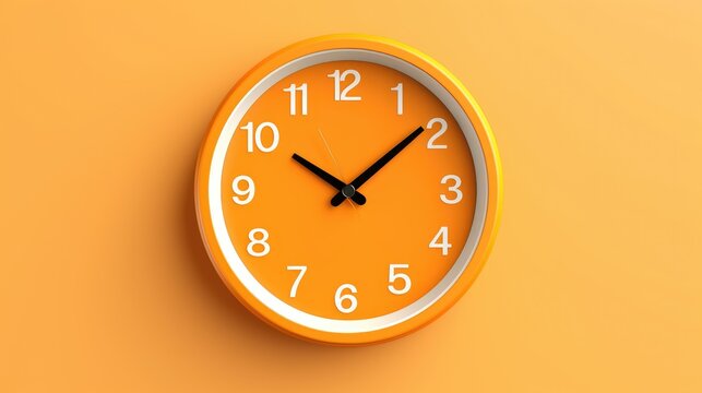 3d Illustration Clock Isolated Background