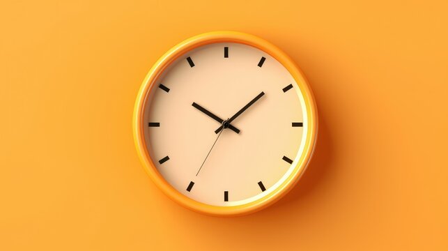 3d Illustration Clock Isolated Background