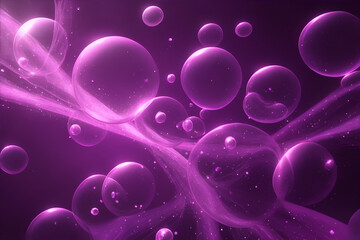 Purple bubbles abstract background