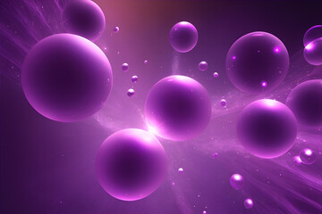 Purple bubbles abstract background