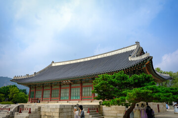 Naklejka premium gyeongbokgung , historical landmark in south korea