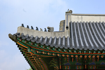 Fototapeta na wymiar gyeongbokgung , historical landmark in south korea