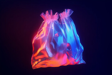 Abstract plastic bag concept