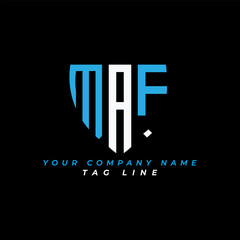 MAF letter logo creative design with vector graphic Pro Vector