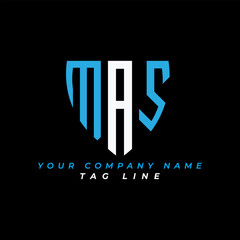 Obraz premium MAS letter logo creative design with vector graphic Pro Vector