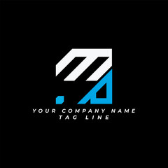 MP letter logo creative design with vector graphic, MP  simple and modern logo. MP  luxurious alphabet design