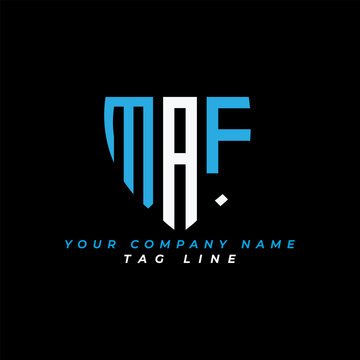 MAF letter logo creative design with vector graphic Pro Vector