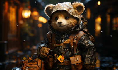 Teddy bear adventurer