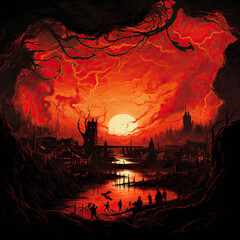 Fototapeta premium Burning Horizon