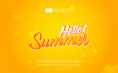 Hello Summer Hype text style theme