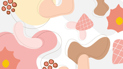 Vector flat design abstract element organic background