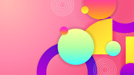 Colorful colourful vector abstract background with geometric shapes