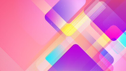 Colorful colourful vector abstract gradient geometric background with futuristic style