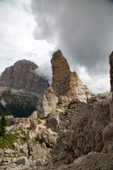 Fototapeta na wymiar Cinque Torri, Dolomiti Alps, Italy.