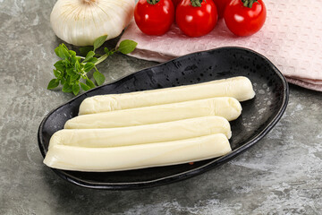 Mozzarella cheese stick heap snack