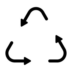 三角形のリサイクル矢印
