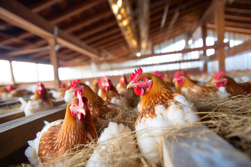 Organic Chicken Farming in Close-Up