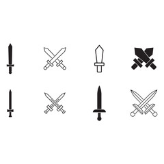 sword icon vector