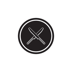 knife icon vector