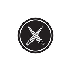 knife icon vector