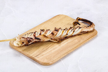 Delicous tasty Grilled octopus tentacle