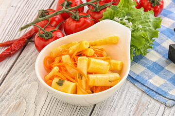 Korean food - pickled bamboo stalks