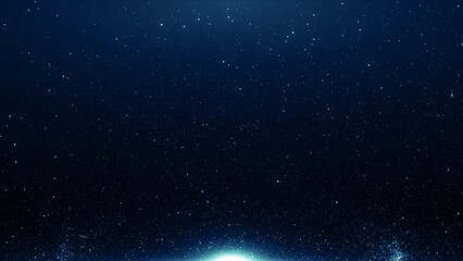 Obraz premium Particles abstract blue event game trailer titles cinematic openers digital technology concert background