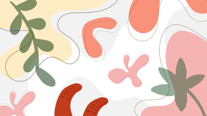 Colorful organic abstract modern background with element