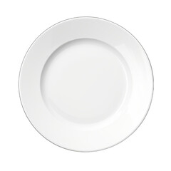 white plate isolated on white