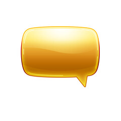Glossy speech bubble, High tech speech
