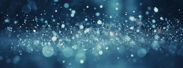 snow background with blue snowflakes on it