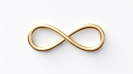 glowing infinity symbol isolated sign on the background