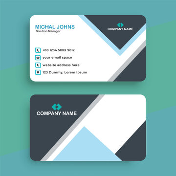 Vector Modern Creative and Attractive, Clean Business Card Template Design