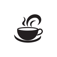 Simple coffee logo design vector